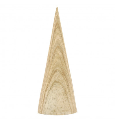Display earrings cone shape solid wood gross