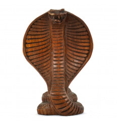 Statuetta di un Serpente / Cobra 12cm Esotico Legno Artigianali