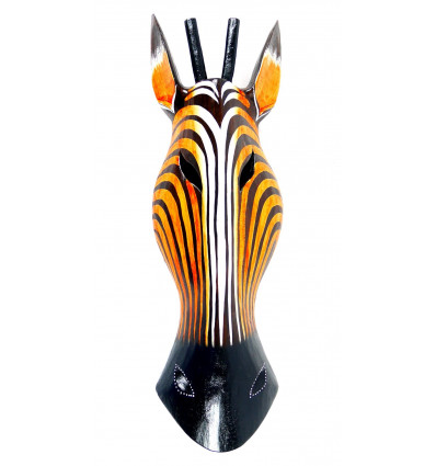 Maschera Giraffa in legno H50cm deco Africa