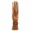 Hand of Buddha / Door-rings of exotic wood brown H20cm