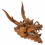 Statue Dragon Head 30cm Wall or place it in Exotic Wood