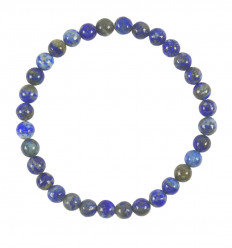 Bracelet en Lapis Lazuli AAA - boules 6mm