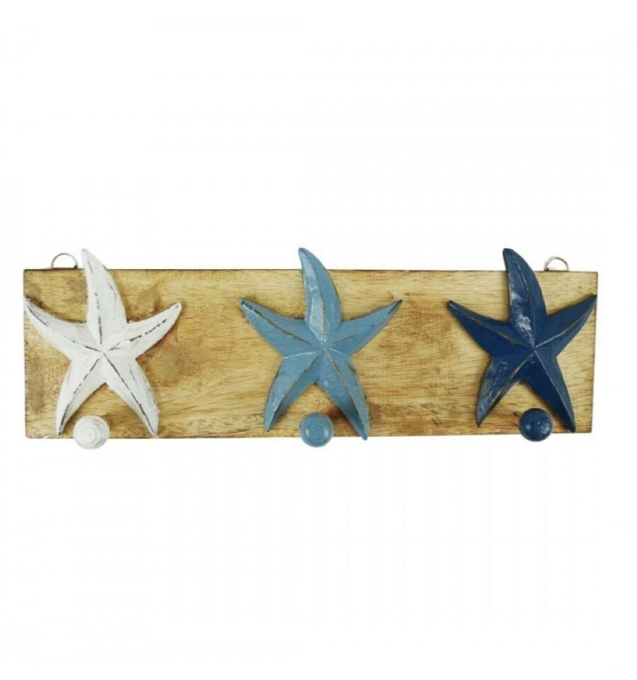 in ghisa Ganci decorativi da parete a forma di stella marina conchiglia granchio a tema oceano 