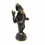 Statuette Ganesh debout en bronze 18cm. Artisanat d'Asie. Vue côté