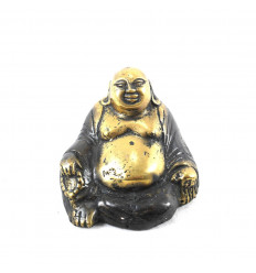 Statuetta del Buddha che ride in bronzo artigianale - Vista dall'alto