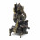 Large Statue of Ganesh Sitting on his Throne in Solid Bronze 31cm. Asian Handicrafts - Side View