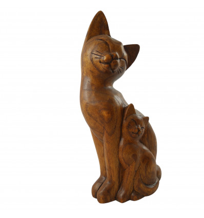 Déco Chat Noir du bonheur - Toutes nos statues chats - Déco Statue