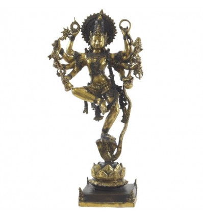 Grande Statue Shiva Nataraja en Bronze 66cm. Artisanat asiatique. Pièce Unique