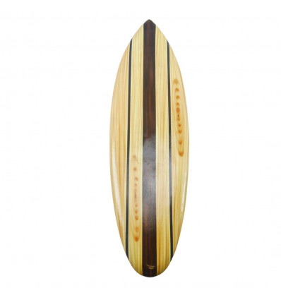 Planche de surf murale en bois 50cm - Coloris Beige - face