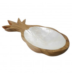 Originale forma tascabile Ananas di legno e cm madreperla