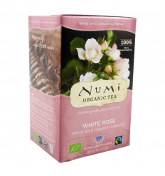 Thé Blanc à la Rose - 18 sachets - Numi Tea