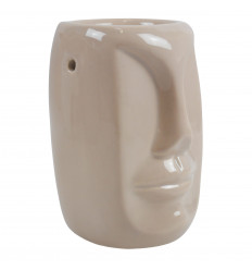 Brule perfume / candle holder "Coliseo" in ceramic white