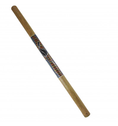 Didgeridoo motivo salamandra dipinta di bambù -120cm
