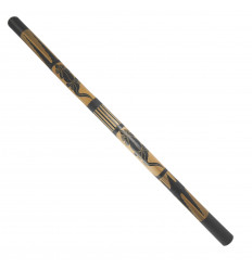 Bâton de didgeridoo sculpté motif gecko