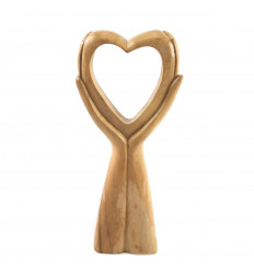 30cm raw wood hearts - Homemade sculpture