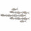 Bench of 15 Carved fish in white ceruse wood 60cm - Wall decoration