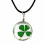 Necklace lucky charm with pendant Clover with 4 leaves. Free Shipping !