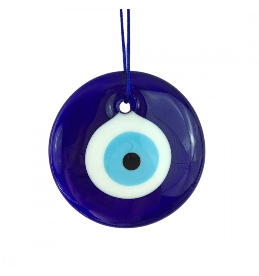 Oeil turc Porte Bonheur en verre nazar boncuk Talisman oeil bleu 3cm