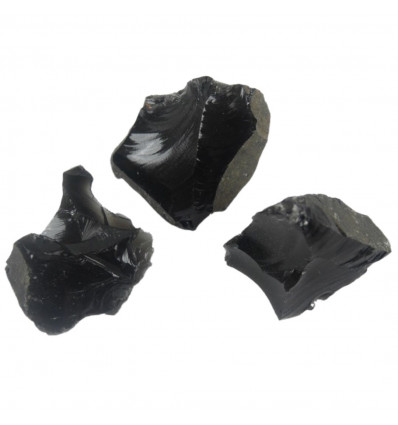 Obsidienne Noire - Pierres brutes 90/110g