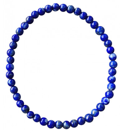 Bracciale Lapis Lazuli - palline da 4 mm