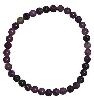 Bracciale in Lepidolite Naturale - Palline da 4 mm