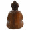 Grande statua di Buddha Zen in legno massello intagliato a mano h40cm
