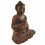Grande statue de Bouddha bois, achat décoration Bali Zen Bouddhisme.