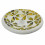 Porta incenso in terracotta e mosaico d&apos;oro - nero per bastoncini - 10cm