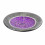 Dish - 25cm in Terracotta and Glass Mosaic - Grey Color - Violet