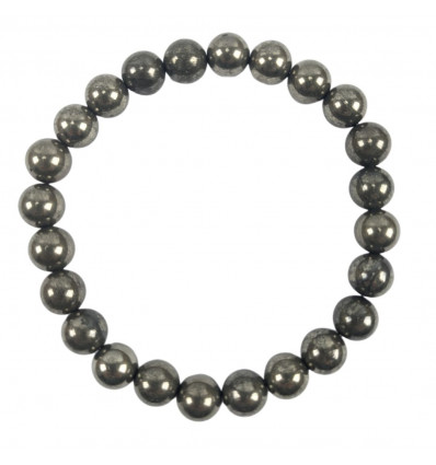 Natural Pyrite bracelet - 8mm balls