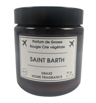 Bougie Parfumée Cire Végétale Saint-Barth Agrumes Vanille Pralinée