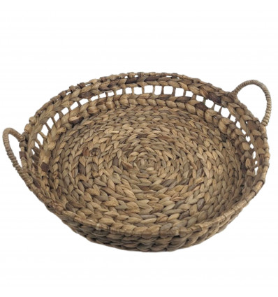 Large round top in abaca ø43cm - Chic ethnic table decoration