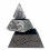 Silver jewel box shape Pyramid 20cm - Floral decoration