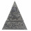 Silver jewel box shape Pyramid 20cm - Floral decoration