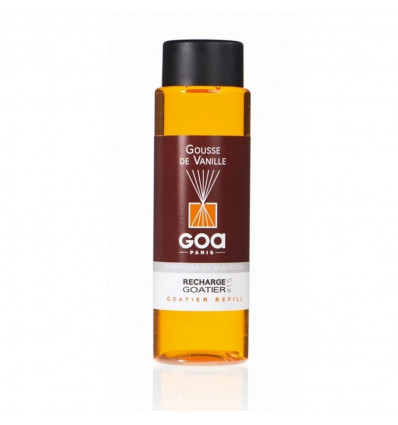 Ricarica profumo Vanilla Gousse - Goa 250ml - confezione di rattan da 10 fili