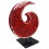 Spiral Lamp in Glass Mosaic - Red Color