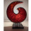 Spiral Lamp in Glass Mosaic - Red Color