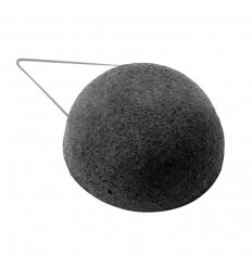 Konjac sponge with 100% natural bamboo charcoal, face & body cleanser