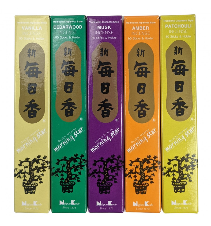 Incenso Giapponese - 50 Bastoncini Vaniglia del Giappone