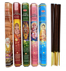 Assortment of incense Buddhism Hinduism (5 perfumes). Lot...