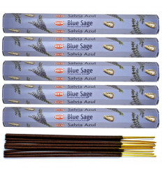100 Incense Sticks Sage Blue details