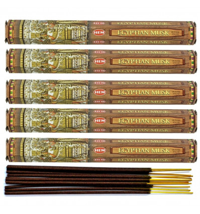 Incense fragrance Musk Egyptian. Lot of 100 sticks brand HEM