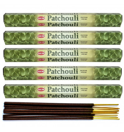 Incense Patchouli. Lot of 100 sticks Brand HEM