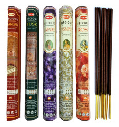 Assortment of incense Precious 5 perfumes / 40 sticks, Hem Precious.