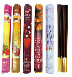 Incense Indian-natural - Bouquet Delights Sweet (5 scents) Lot of 100 sticks brand HEM