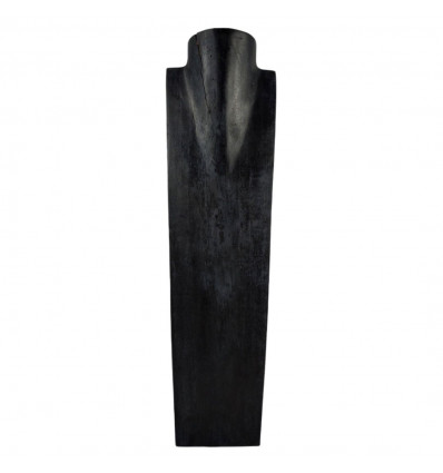 Destocking! Speciale espositore collane lunghe 60cm - Busto in legno massello nero