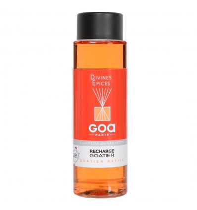 Recharge de parfum Divines Épices - Goa 250ml + 1 pack rotin 10 brins