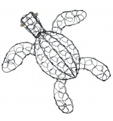 Artisanal wrought iron turtles. Set of 3