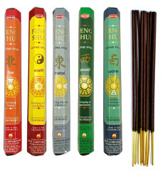 Assorted incense - Bouquet "Feng Shui" (5 perfumes). Lot of 100 sticks brand HEM