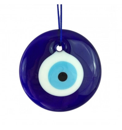 Occhio turco / Occhio blu Portafortuna in vetro 4cm